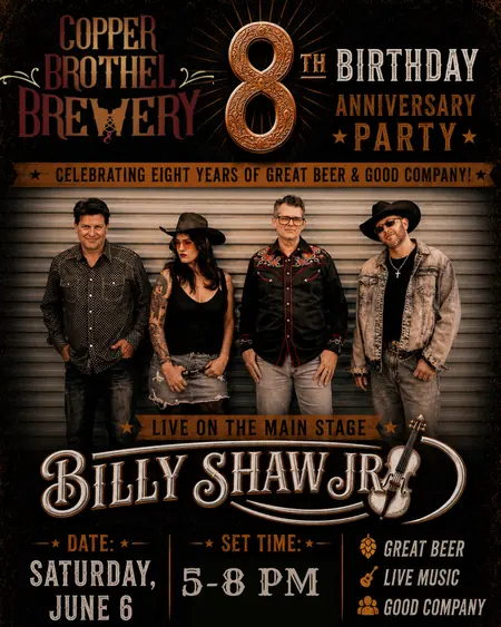 Copper Brothel Brewery 8 anniversary party 2026