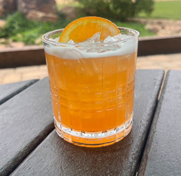 Aperol Affair cocktail at Copper Brothel Brewery in Sonoita, AZ