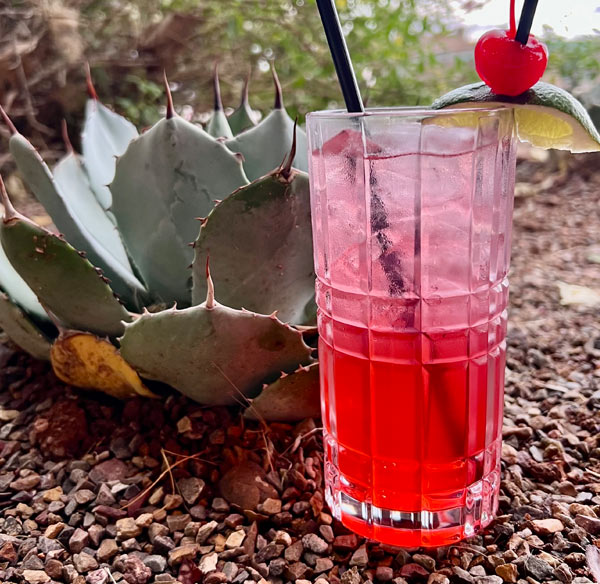 Sherry Limeade cocktail at Copper Brothel Brewery in Sonoita, AZ