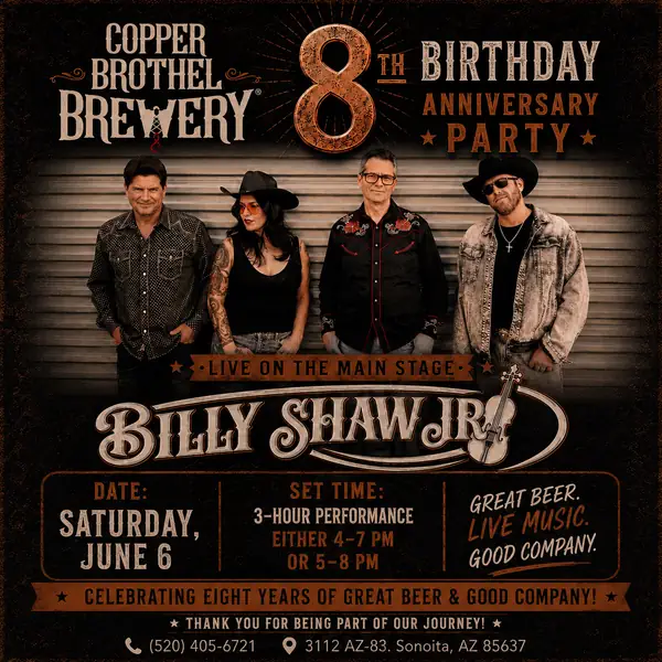 Copper Brothel Brewery 8 anniversary party 2026