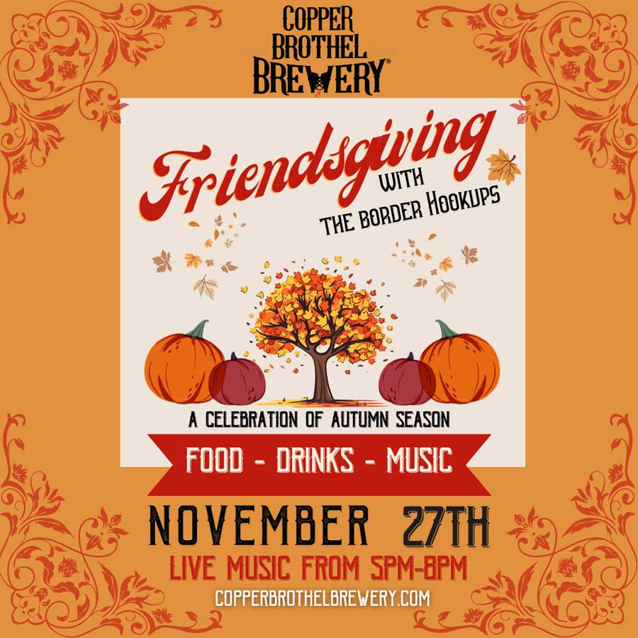 Friendsgiving party at Copper Brothel Brewery, November 27th 2024