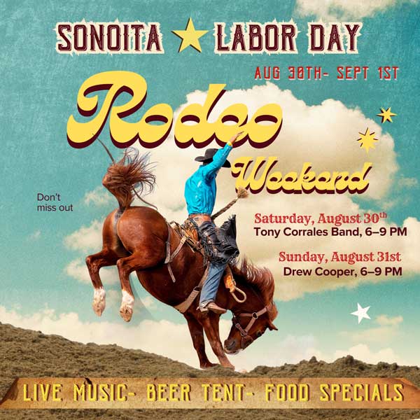 Sonoita Labor Day Rodeo Weekend 2025 promo poster